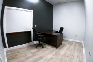 office space for rent with monthly membership fee includes ethernet port, white board, desk, & two chairs